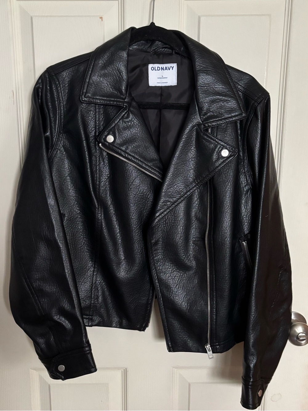 Old Navy Black Faux Leather Jacket